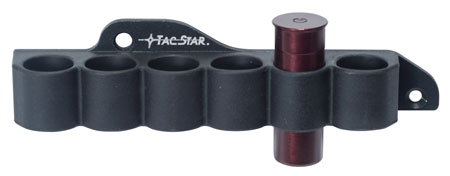 [751103012109] TacStar 1081210 SideSaddle Slimline Mossberg 500/590 12 Gauge 6rds Black Polymer w/Aluminum Mounting Plate