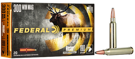 [029465084615] Federal P300WD2 Premium  300WinMag 180gr Nosler Partition 20 Per Box/10 Case