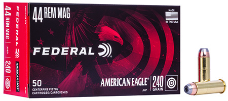 [029465084974] Federal AE44A American Eagle Handgun 44RemMag 240gr Jacketed Hollow Point 50 Per Box/20 Case
