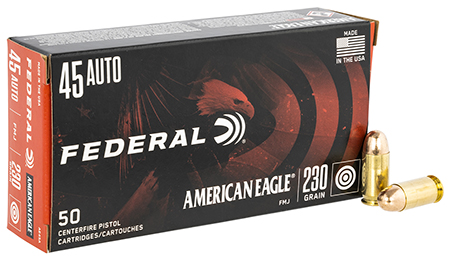 [029465085032] Federal AE45A American Eagle Handgun 45ACP 230gr Full Metal Jacket 50 Per Box/20 Case