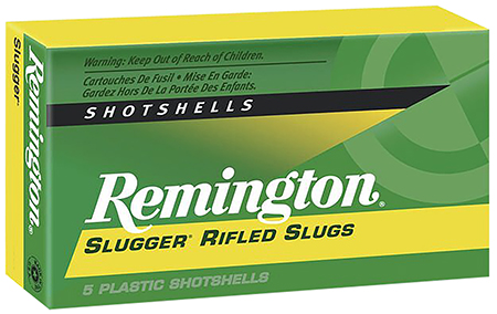 [047700031002] Remington Ammunition 20302 Slugger  12 Gauge 2.75" 1 oz Rifled Slug Shot 5 Per Box/ 50 Cs