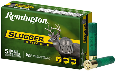 [047700021201] Remington Ammunition 20618 Slugger  410 Gauge 2.50" 1/5 oz Rifled Slug Shot 5 Per Box/ 50 Cs