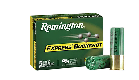 [047700020600] Remington Ammunition 20636 Express Buckshot 12Gauge 3" 00Buck Shot 5 Per Box/50 Case