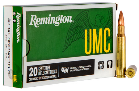 [047700170701] Remington Ammunition 23699 UMC  30-06Springfield 150gr Full Metal Jacket 20 Per Box/10 Case