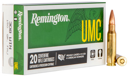 [047700067209] Remington Ammunition 23715 UMC  308Win 150gr Full Metal Jacket 20 Per Box/10 Case