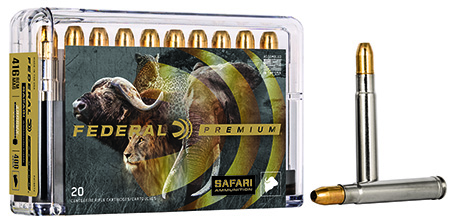 [029465092795] Federal P416RT2 Premium Safari Cape-Shok 416RemMag 400gr Trophy Bonded Sledgehammer Solid 20 Per Box/10 Case