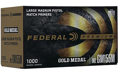 [029465156916] Federal GM155M Gold Medal Premium Large Pistol Multi Caliber Handgun 1000 Per Box/5 Case