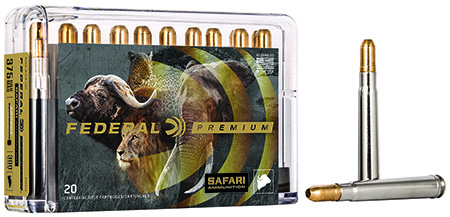 [029465091248] Federal P375T2 Premium Safari Cape-Shok 375H & HMag 300gr Trophy Bonded Sledgehammer Solid 20 Per Box/10 Case
