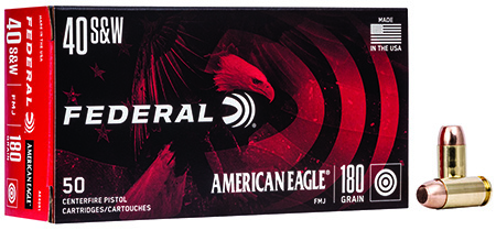 [029465092542] Federal AE40R1 American Eagle Handgun 40S&W 180gr Full Metal Jacket 50 Per Box/20 Case