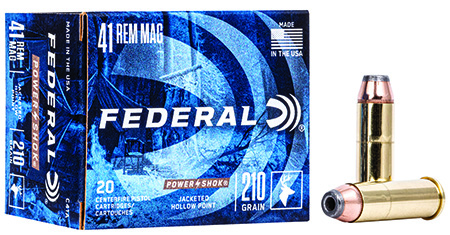 [029465093068] Federal C41A Power-Shok Handgun 41RemMag 210gr Jacketed Hollow Point 20 Per Box/25 Case
