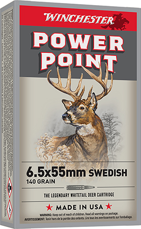 [020892206069] Winchester Ammo X6555 Power-Point  6.5x55Swedish 140gr 20 Per Box/10 Case