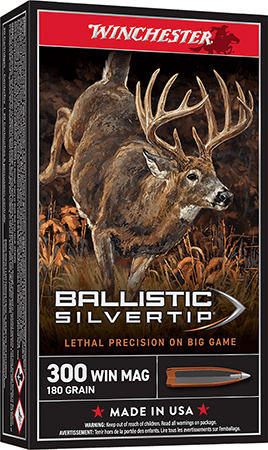 [020892210325] Winchester Ammo SBST300 Ballistic Silvertip  300WinMag 180gr Rapid Controlled Expansion Polymer Tip 20 Per Box/10 Case