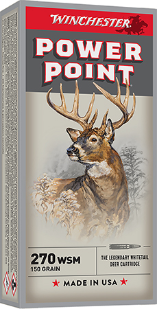 [020892213395] Winchester Ammo X270WSM Power-Point  270WSM 150gr 20 Per Box/10 Case