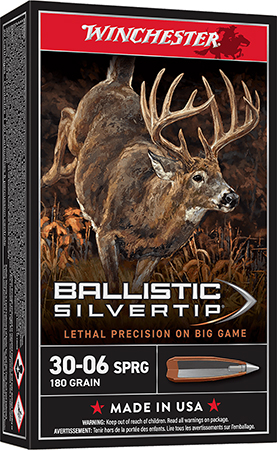 [020892213968] Winchester Ammo SBST3006B Ballistic Silvertip  30-06Springfield 180gr Rapid Controlled Expansion Polymer Tip 20 Per Box/10 Case