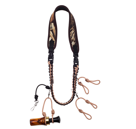 [040444200154] Duck Commander DNBQL3 Cut Em Lanyard  Camo Neoprene Around Neck