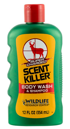 [024641540121] Wildlife Research 54012 Scent Killer Super Charged Body Wash/Shampoo Odor Eliminator Odorless Scent 12 oz Bottle