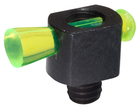[613485585209] HiViz BD1007G Spark II Bead Replacement Front Sight  Black | Green Fiber Optic Universal Threads