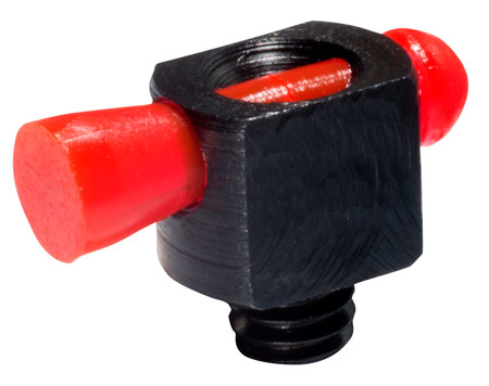 [613485585308] HiViz BD1008R Spark II Bead Replacement Front Sight  Black | Red Fiber Optic Universal Threads