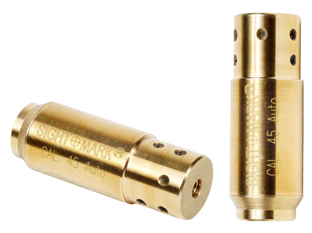[810119011237] Sightmark SM39017 Boresight  Red Laser for 45 ACP Brass Includes Battery Pack  &  Carrying Case