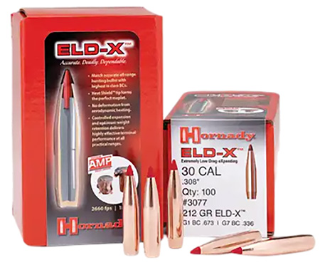 [090255230789] Hornady 3078 ELD-X  30 Cal .308 220 gr Extremely Low Drag eXpanding 100 Per Box/ 15 Case