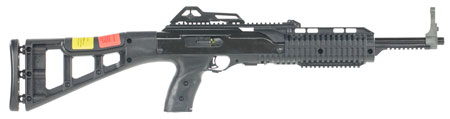 [752334500021] Hi-Point 4595TS 4595TS Carbine 45 ACP 9+1 17.50" Threaded Barrel, Black Metal Finish, Black All Weather Skeletonized Stock  &  Black Polymer Grip