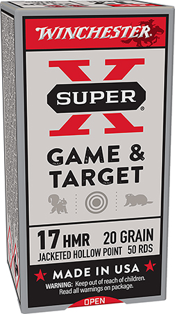 [020892102521] Winchester Ammo X17HMR1 Super X  17HMR 20gr Hornady XTP Hollow Point 50 Per Box/20 Case