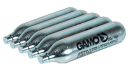 [793676000268] Gamo 621247054 OEM CO2 Cylinder 12 gram 5 Pack
