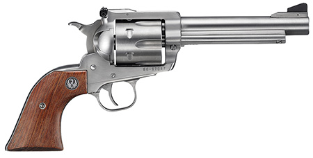 [736676008117] Ruger 0811 Super Blackhawk  Large Frame 44 Rem Mag/44 Special 6rd 5.50" Satin Stainless Steel Barrel, Cylinder  &  Frame, Hardwood Grip, Transfer Bar Safety, Exposed Hammer