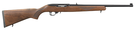 [736676011025] Ruger 1102 10/22 Sporter Full Size 22 LR 10+1 18.50" Satin Black Alloy Steel Barrel, Aluminum Receiver, Fixed American Walnut Stock, Right Hand