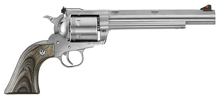 [736676008605] Ruger 0860 Super Blackhawk Hunter Large Frame 44 Rem Mag 44 Special 6rd 7.50" Satin Stainless w/Integral Mount Barrel, Cylinder  &  Frame, Black Laminate Wood Grip, Transfer Bar Safety