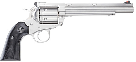 [736676008629] Ruger 0862 Super Blackhawk Hunter Large Frame 44 Rem Mag/44 Special 6rd 7.50" Satin Stainless w/Integral Mount Barrel, Cylinder  &  Frame, Bisley Black Laminate Grip, Transfer Bar Safety