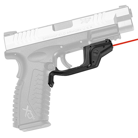 [610242001200] Crimson Trace 0160901 Laserguard  Fits Springfield XD/XD M (Except Tactical/Service XD Gen 1 w/Single Rail Notch), Red Laser Black Polymer