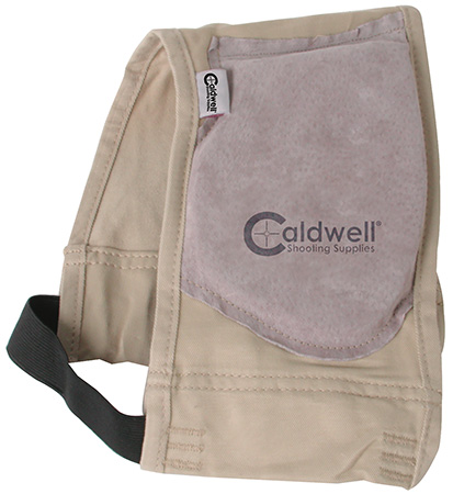 [054118000452] Caldwell 300010 Magnum Recoil Shield Tan Cloth w/Leather Pad