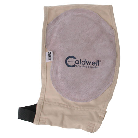 [054118002500] Caldwell 310010 Mag Plus Recoil Shield Tan Cloth w/Leather Pad Ambidextrous