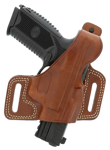 [601299121294] Galco SIL212 Silhouette  OWB Tan Leather Belt Slide Fits 1911 Fits 3.50" Barrel Right Hand