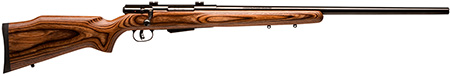 [011356191403] Savage Arms 19140 25 Lightweight Varminter 22 Hornet 4+1 Cap 24" Matte Black Rec/Barrel Natural Brown Laminate Stock Right Hand (Full Size)