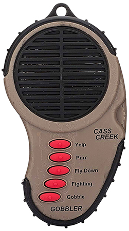 [890834001041] Cass Creek 041 Ergo Electronic Spring Gobbler Attracts Turkeys, Camo Plastic Includes Belt Clip