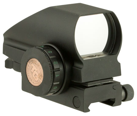 [788130014325] Truglo TG8380BN Tru-Brite 1x 34mm Illuminated 4 Pattern Red/Green CR2032 Lithium Black Matte