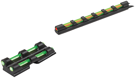 [788130014400] Truglo TG94D Gobble-Dot  Universal Shotgun Green/Red Fiber Optic Green Fiber Optic Black