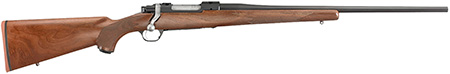 [736676371150] Ruger 37115 Hawkeye  Sports South Exclusive Full Size 257 Roberts 4+1 22" Satin Blued Alloy Steel Barrel, Receiver w/Integral Scope Mount, American Walnut Fixed Stock, Right Hand