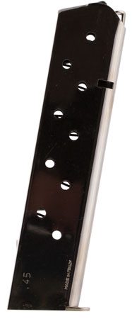 [765595112902] Mec-Gar MGCG4510N Standard  10rd Extended 45 ACP Fits 1911 Government Nickel Carbon Steel