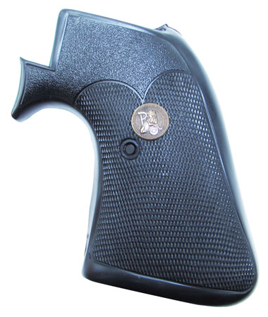 [034337031635] Pachmayr 03163 Presentation Grip Checkered Black Rubber for Ruger Super Blackhawk with Square Trigger Guard