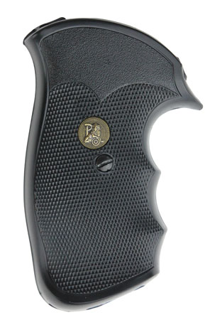 [034337032922] Pachmayr 03292 Gripper Grip Checkered Black Rubber with Finger Grooves for S&W N Frame