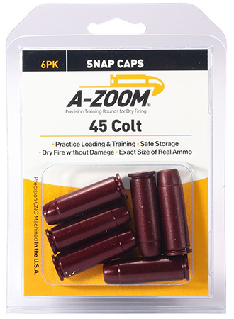 [666692161247] A-Zoom 16124 Revolver Snap Cap 45Colt 6Pack
