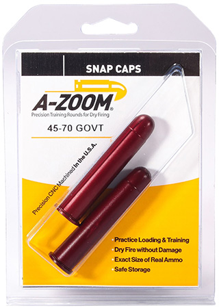 [666692122316] A-Zoom 12231 Rifle Snap Cap 45-70Gov 2Pack