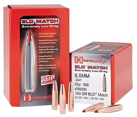 [090255333817] Hornady 33381 ELD Match  338 Cal .338 285 gr Extremely Low Drag Match 50 Per Box/ 15 Case