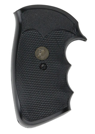 [034337025283] Pachmayr 02528 Gripper Grip Checkered Black Rubber with Finger Grooves for Colt Python, Trooper