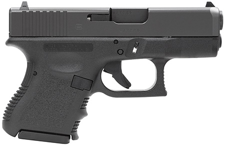 [764503335020] Glock PI3350201 G33 Gen3 Sub-Compact 357 Sig 9+1 3.43" Black Polygonal Rifled Barrel, Matte Black Serrated Slide, Black Polymer Frame, Black Textured Finger Grooved Polymer Grip, Right Hand