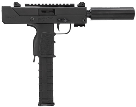 [804879268581] MasterPiece Arms 30SST Defender 9mm Side Cocking Scope Mount 9mm Luger 6" 30+1 Black Parkerized