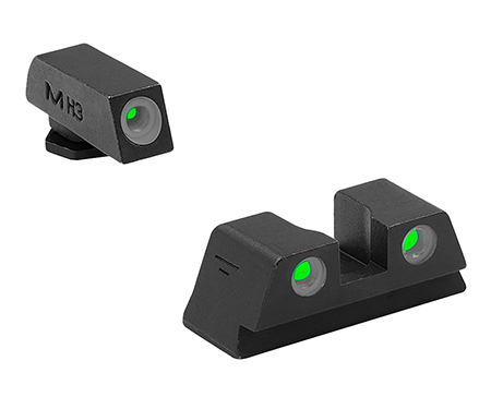 [840103151199] Meprolight USA 102203131 Tru-Dot Green Tritium Green Tritium/Black Frame, Compatible w/Glock 42
